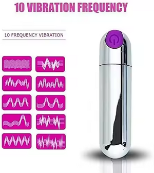 10 Frequency Vibration Modes Silver Bullet Massager Cheap Sex Toy UK