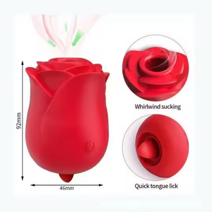 Rose Sucking and Licking Tongue Vibrator Clit Sucker and Licker sex toy gift for Her