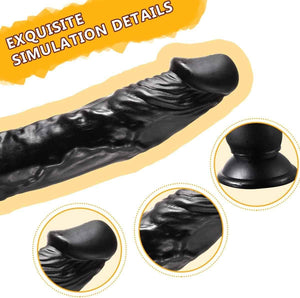 Realistic 9 inch Dildo with Suction Cup Feels Like Skin Clear Adult Sex Toys