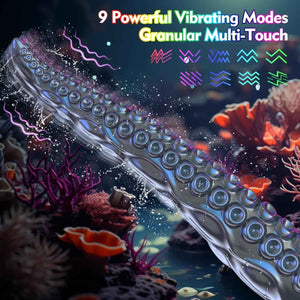 10.6 Fantasy Tentacle Vibrator – Silicone Textured Dildo with 9 Vibration Modes