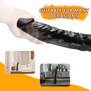 Realistic 9 inch Dildo with Suction Cup Feels Like Skin Clear Adult Sex Toys