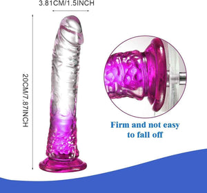 Strap on 8.6 inch Dildo with Harness, Wearable Realistic Silicone Dildo Adult