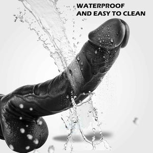 10.2 inches Realistic Sex Toy real feel Black , white Dildo, Suction Strong Cup