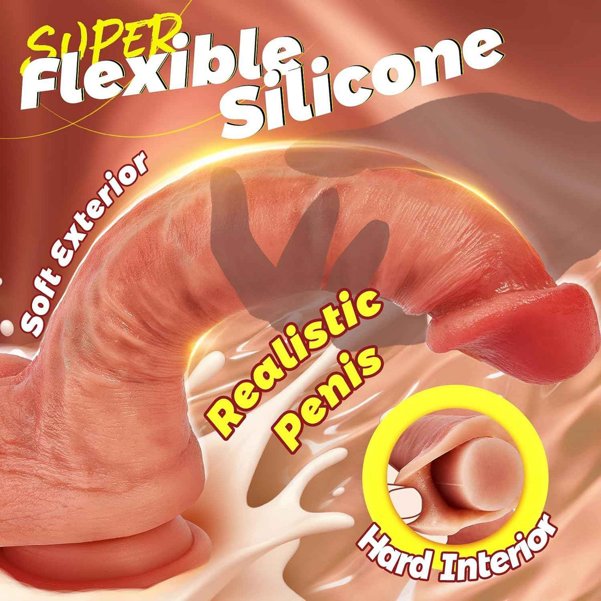 Realistic Dildo Adult Sex Toys - Sex Toyscouples for Couples Women Man, Big Thick Huge Horse Dildo Mens Womens Anal Dildos with Movable Foreskin Testicles, Female Male Penis Toy Butt Plug for Men Gay Sex toy in UK