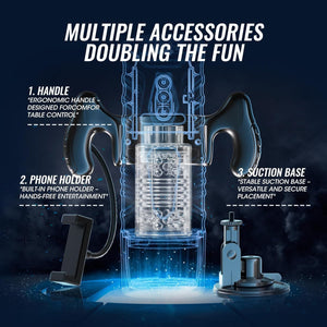 Hands Free Male Masturbator with Suction Base and Adjustable Phone Holder Secrectluva uk