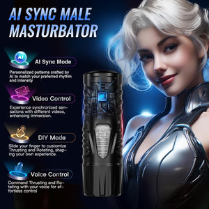 AI Voice Control Interactive Adult Male masturbator Toy for Men SecretLuva UK