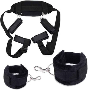 BDSM Bondage Sets Kit Padded Cuffs Adjustable Straps Adult Toy UK