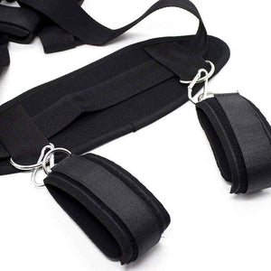 BDSM Bondage Sets Kit Padded Waist Band Metal Rings Adult Toy