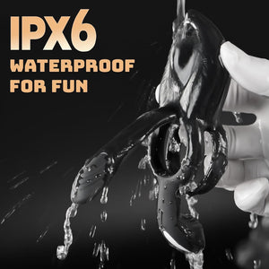 IPX6 Waterproof Vibrating Cock Ring Easy to Clean Adult Sex Toy for Couples