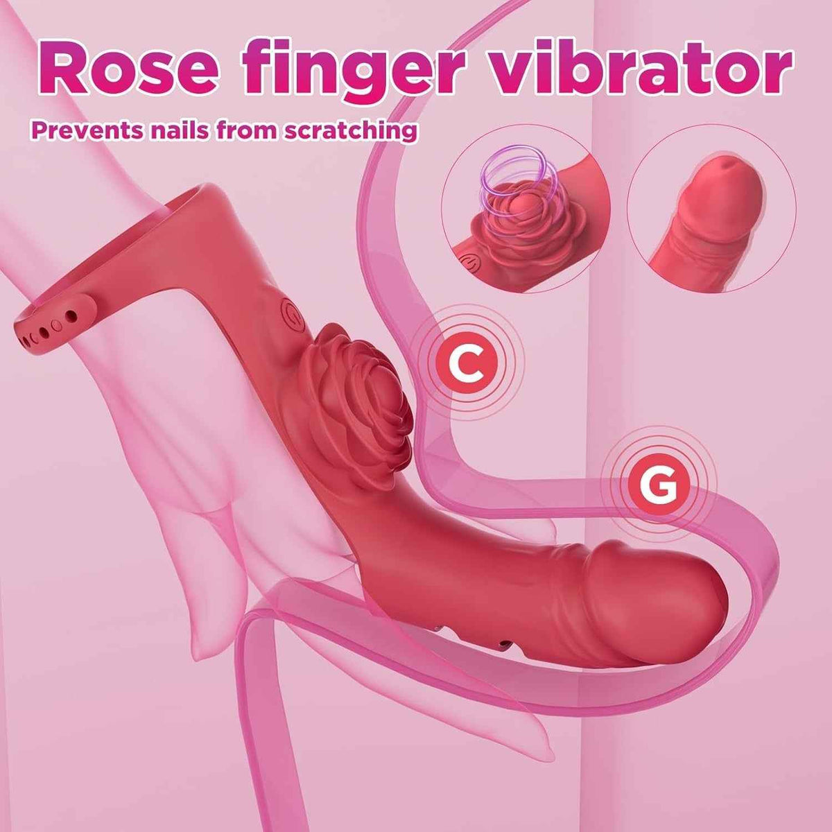 Rose fingering vibrator clitoris g spot stimulation guide Sex Toys in Uk, Cheap Sex Toys in Uk, Fast Delivery in UK