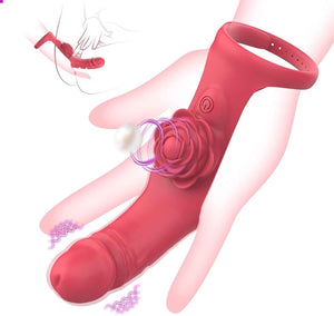 Rose fingering vibrator finger sleeve wearable device Sex Toys in Uk, Cheap Sex Toys in Uk, Fast Delivery in UK