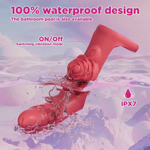 Rose fingering vibrator ipx7 waterproof rating water splash Sex Toys in Uk, Cheap Sex Toys in Uk, Fast Delivery in UK