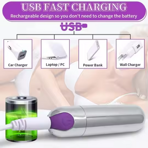 USB Fast Charging Rechargeable Mini Bullet Vibrator Massager Fast UK Delivery