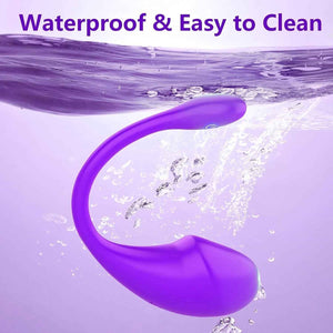 Waterproof Purple Vibrating Egg Massager In Water Splash Cheap Sex Toy UK Stock