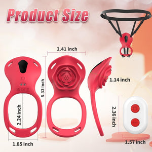 Wearable Rose Panty Vibrator Dimensions Diagram Cheap Adult Toy UK Delivery