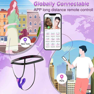 Globally Connectable App Long Distance Remote Control Wearable Vibrator Cheap Sex Toy