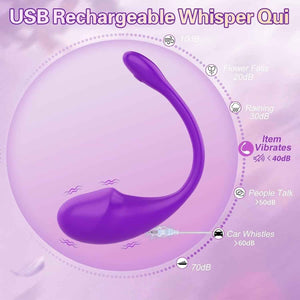 Whisper Quiet Purple Vibrating Egg Massager Noise Chart Diagram Cheap Adult Toy UK