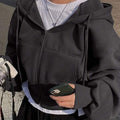 Women’s Oversized Hooded Sweatshirt Jacket Casual Coat UK