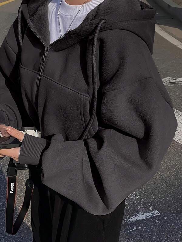 Women’s Oversized Hooded Sweatshirt Jacket Casual Coat UK