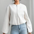 Women’s Bomber Jacket Varsity Aviator Cropped Coat UK