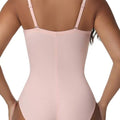 Women’s Bodysuit With Cup Design Body Shaper Sexy Slim Fit Pink