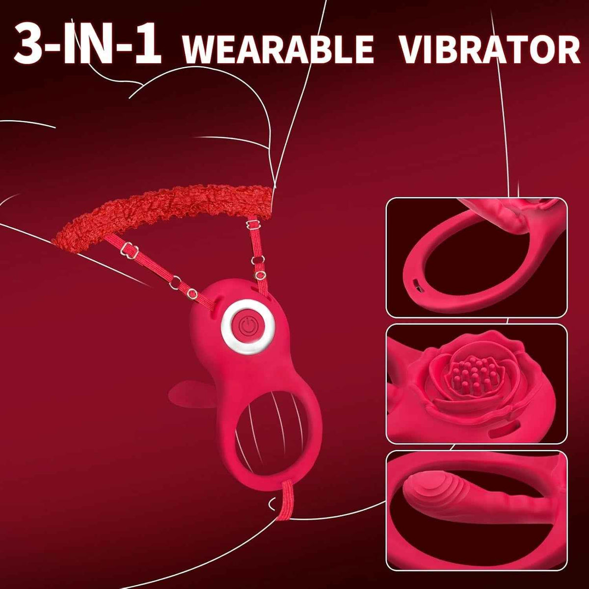 Three in one wearable vibrator overview and components uk fast delivery cheap sex toys kit