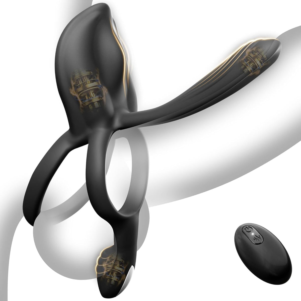 Multi Function Vibrating Cock Ring for Penis Testicle and Clitoral Stimulation Sex Toy