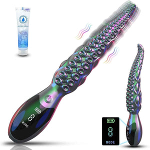 10.6 Fantasy Tentacle Vibrator – Silicone Textured Dildo with 9 Vibration Modes