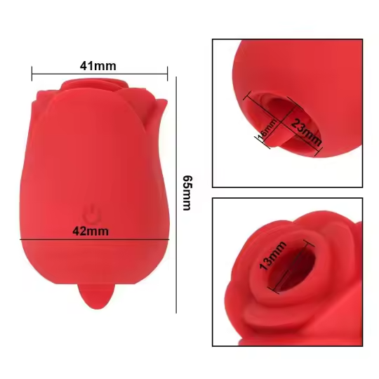 Rose Sucking and Licking Tongue Vibrator Clit Sucker and Licker sex toy gift for Her