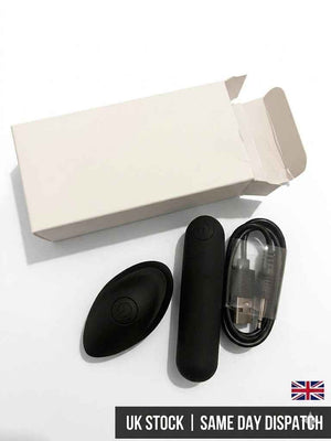 10 Speed Bullet Vibrator Wearable Panty Remote Control USB Rechargeable Black