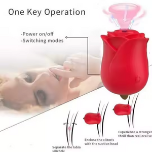 Rose Sucking and Licking Tongue Vibrator Clit Sucker and Licker sex toy gift for Her