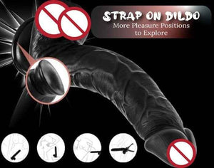 10.2 inches Realistic Sex Toy real feel Black ,  white Dildo, Suction Strong Cup