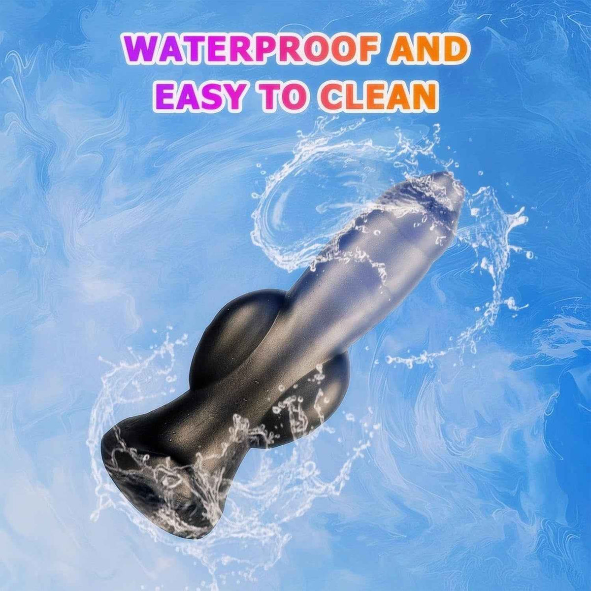 7 Inch Fantasy Silicone Knotted Dildo with Suction Cup for G-Spot Realistic
