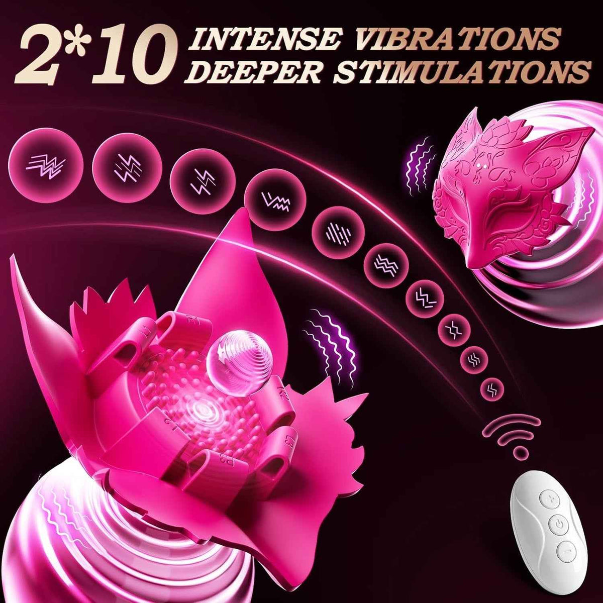 Nipple Vibrator Sex Toy Nipple Pasties Remote & 10 Vibration Clitoral Stimulator