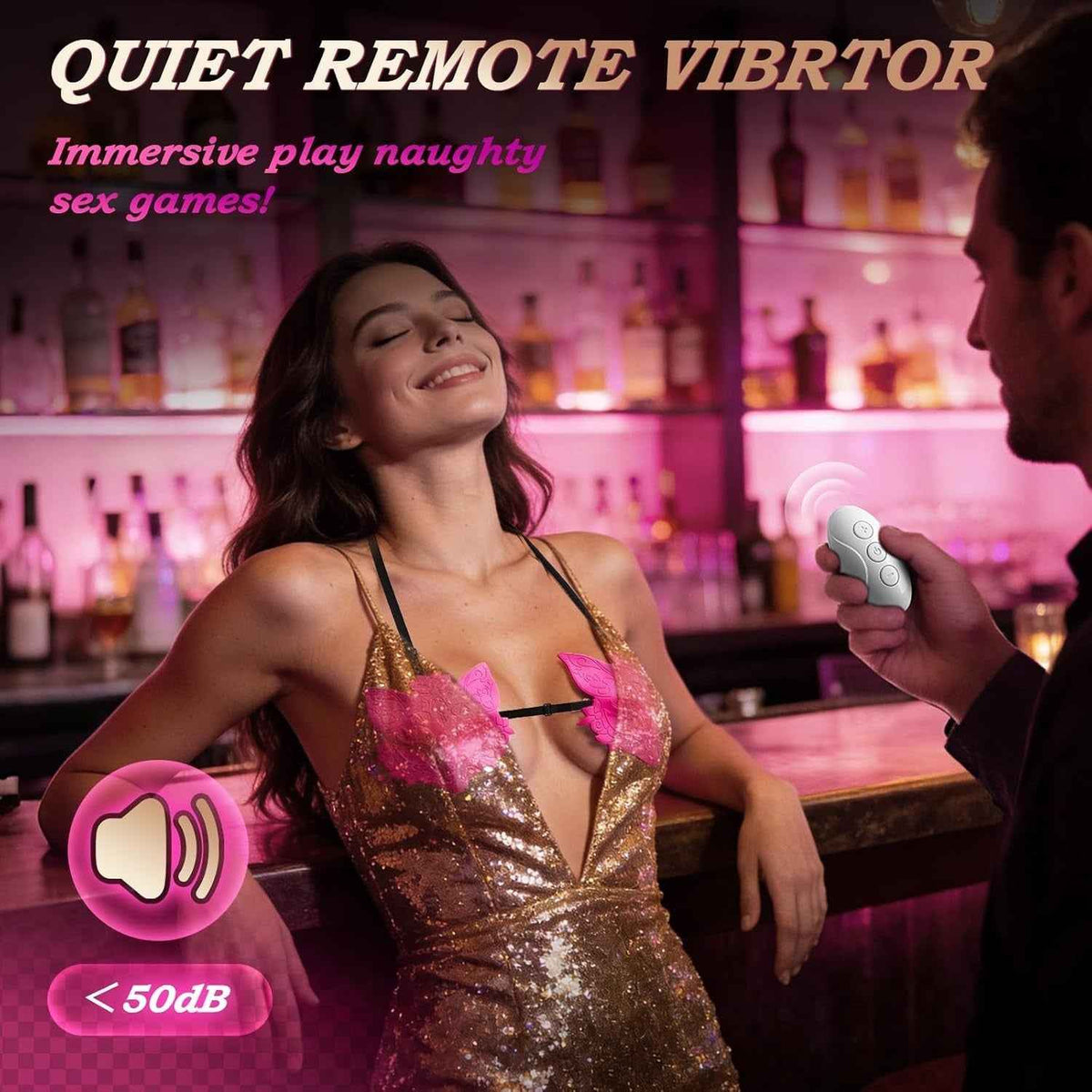 Nipple Vibrator Sex Toy Nipple Pasties Remote & 10 Vibration Clitoral Stimulator