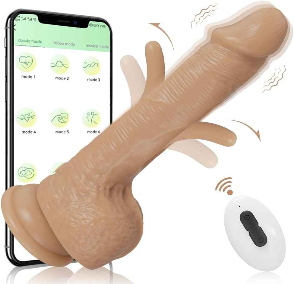 Flapping Dildo Vibrator for Women - App Control G Spot Vibrators with 9 Flapping