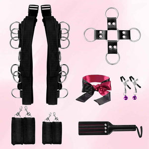 Under Mattress Bed Bondage Restraints Kit – Adjustable BDSM Set for Couples
