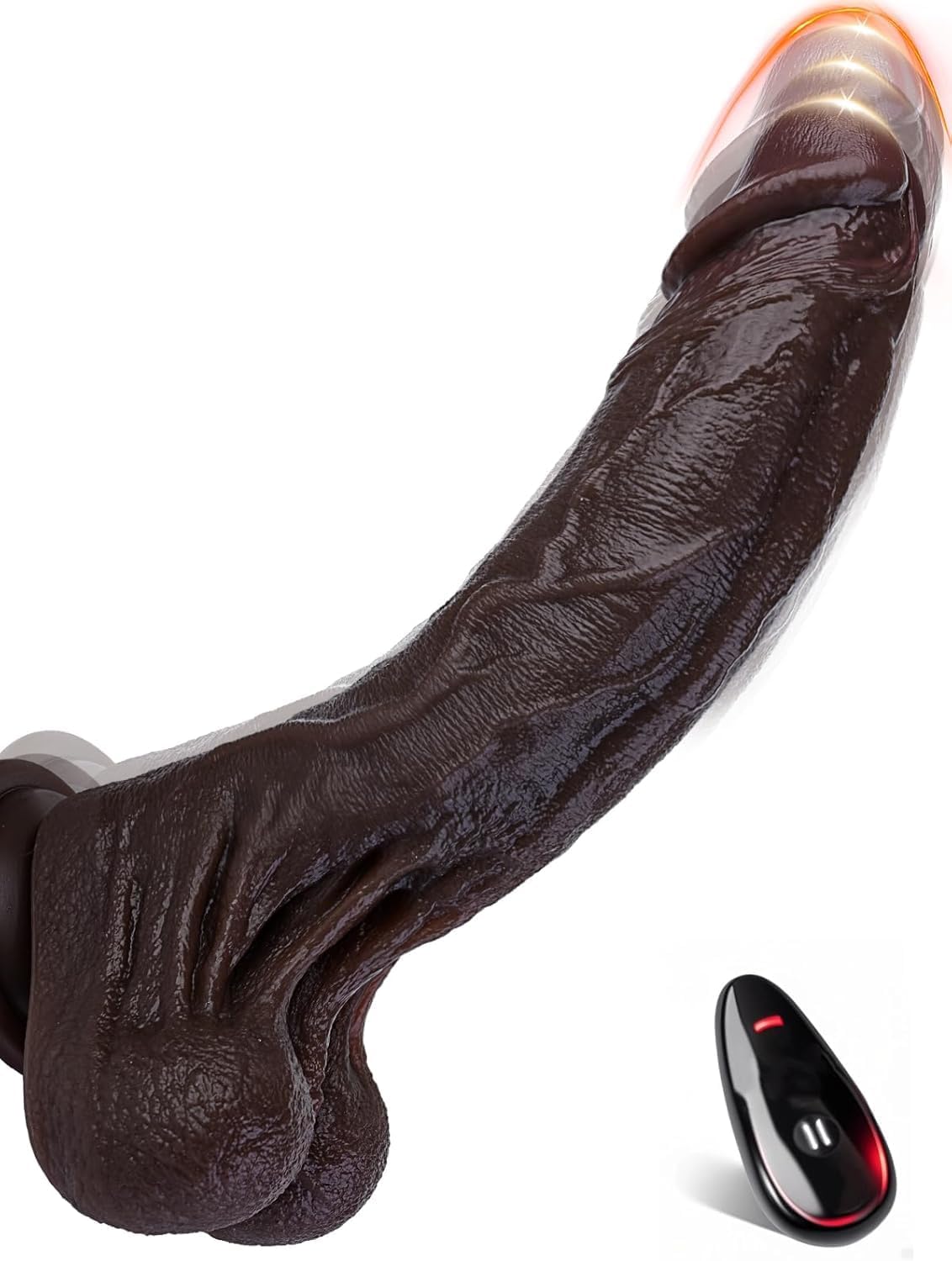 8.5 Inch Heating Dildos Adult Sex Toys for Women and Men 7 Vibrations Thrusts Swings Dildo XL Silicone Dildo with Remote Control for Couple Sex Toy in UK