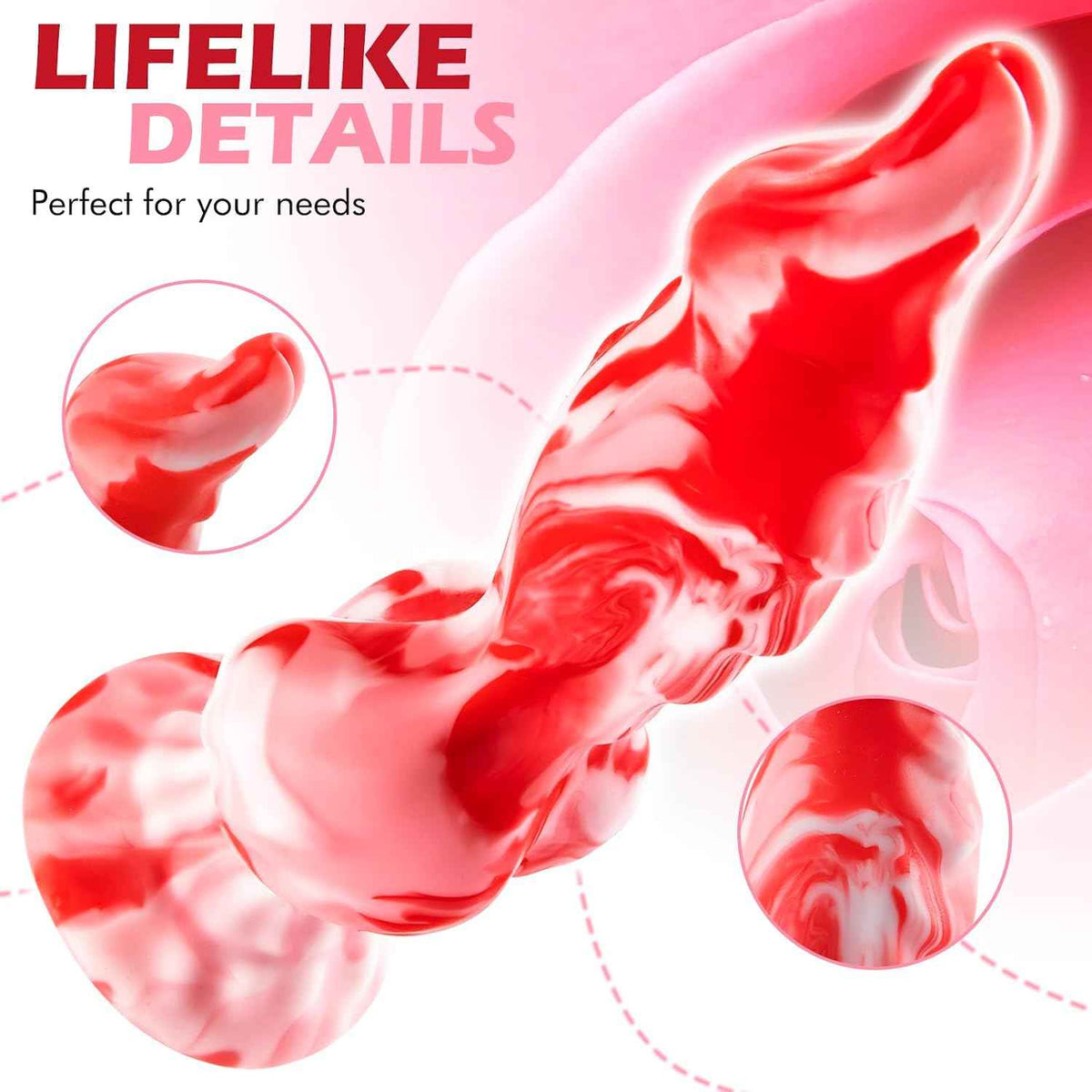 11.8 inch knotted Dildo Silicone Fantasy Monster Cock for Women Men  Strap On
