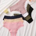 7pcs Set Comfortable Striped Cotton Bikini Panties