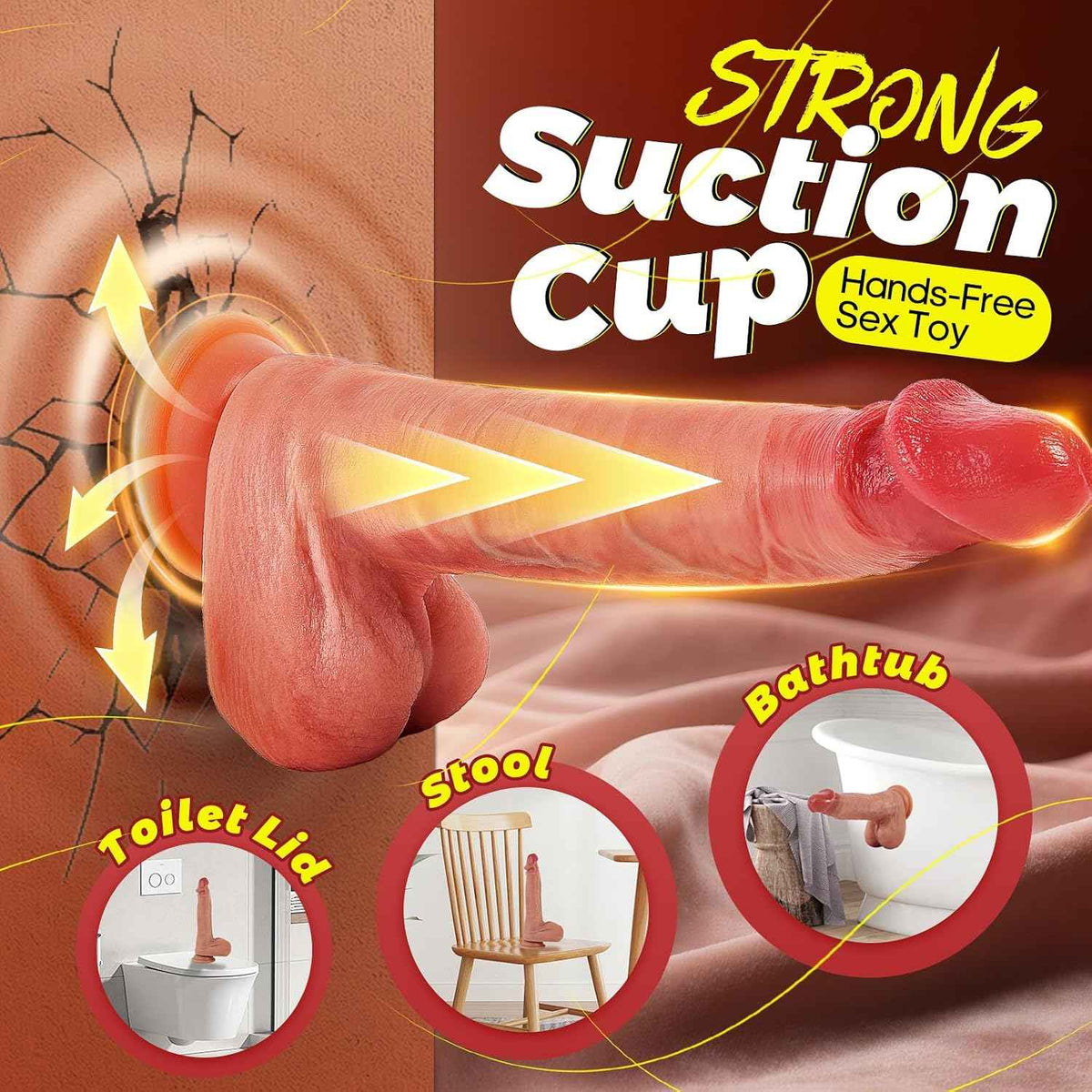 Realistic Dildo Adult Sex Toys - Sex Toyscouples for Couples Women Man, Big Thick Huge Horse Dildo Mens Womens Anal Dildos with Movable Foreskin Testicles, Female Male Penis Toy Butt Plug for Men Gay Sex toy in UK