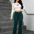 Casual Solid Color Corduroy Pants