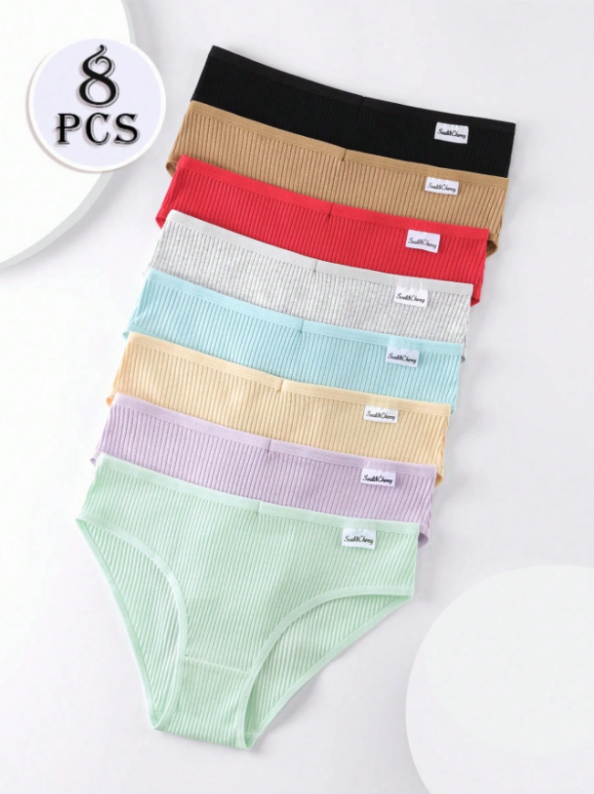 8pcs Women Underwear, Comfortable Soft And Skin-Friendly
