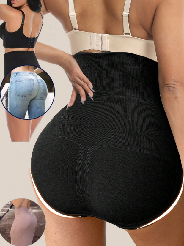 Women Seamless High-Waist Shapewear Shorts Tummy Control & Waist Shaping