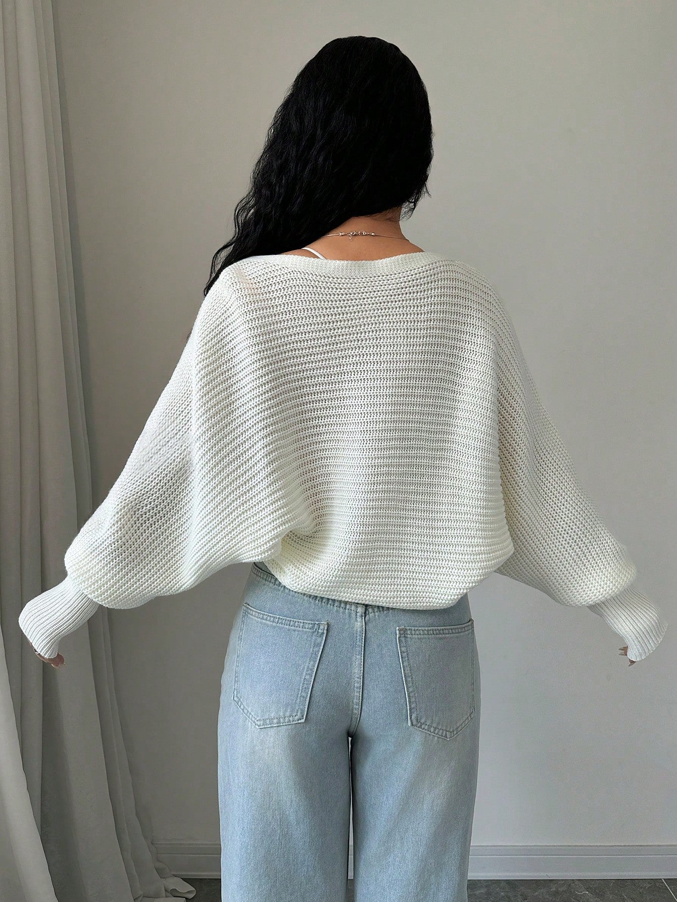 Plain Cropped Cardigan Long Sleeve White Casual Knit Top UK