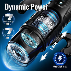 7 Thrusting and Rotating Modes Automatic Male Masturbator-SecretLuva