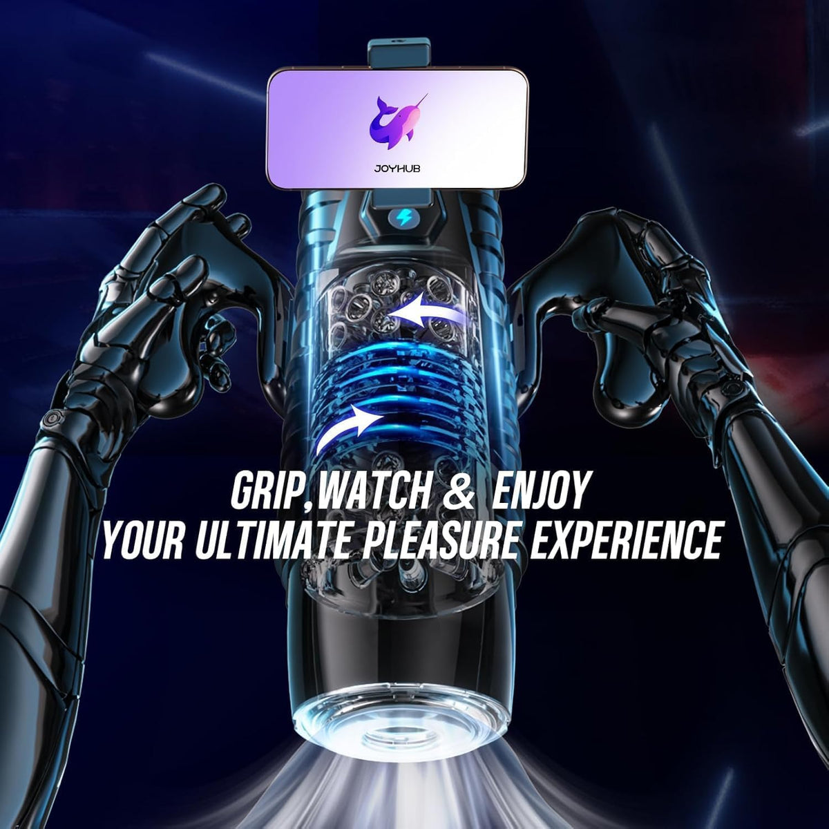 Interactive Male Stroker with Phone Holder Stand and Suction Base uk