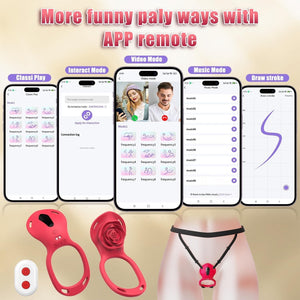 App Remote Play Modes Rose Panty Massager Cheap Sex Toy Fast UK Delivery
