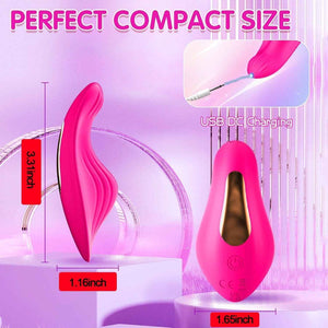 Perfect compact size pink butterfly device dimensions with usb dc charging cable