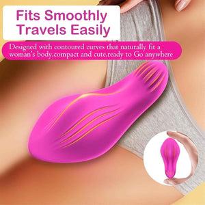 Fits smoothly travels easily pink butterfly device contoured curves compact body design